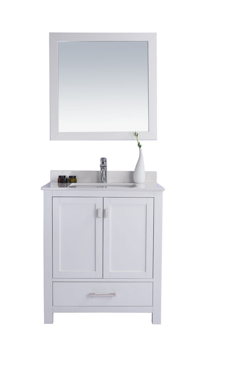 Laviva | Wilson 30" White Bathroom Vanity with White Quartz Countertop Laviva - Vanities Laviva   