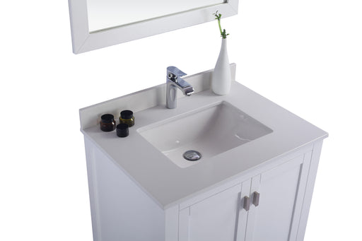 Laviva | Wilson 30" White Bathroom Vanity with White Quartz Countertop Laviva - Vanities Laviva   