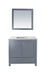 Laviva | Wilson 36" Grey Bathroom Vanity with Matte White VIVA Stone Solid Surface Countertop Laviva - Vanities Laviva   