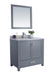 Laviva | Wilson 36" Grey Bathroom Vanity with White Stripes Marble Countertop Laviva - Vanities Laviva   