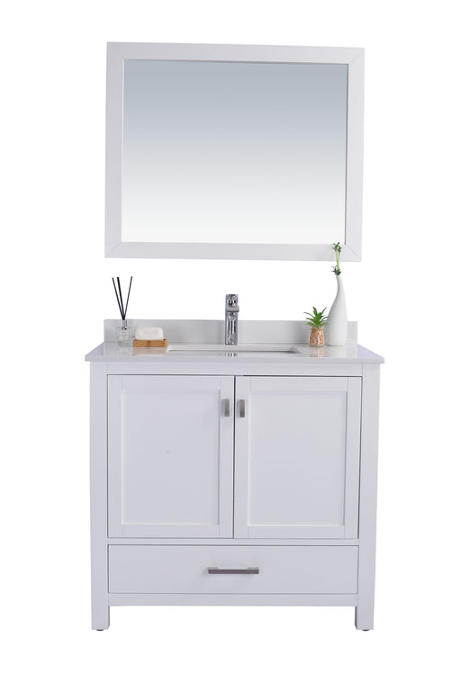 Laviva | Wilson 36" White Bathroom Vanity with White Quartz Countertop Laviva - Vanities Laviva   