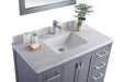 Laviva | Wilson 42" Grey Bathroom Vanity with White Carrara Marble Countertop Laviva - Vanities Laviva   