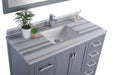 Laviva | Wilson 48" Grey Bathroom Vanity with White Stripes Marble Countertop Laviva - Vanities Laviva   