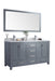 Laviva | Wilson 60" Grey Double Sink Bathroom Vanity with White Carrara Marble Countertop Laviva - Vanities Laviva   