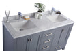 Laviva | Wilson 60" Grey Double Sink Bathroom Vanity with White Carrara Marble Countertop Laviva - Vanities Laviva   