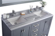 Laviva | Wilson 60" Grey Double Sink Bathroom Vanity with White Stripes Marble Countertop Laviva - Vanities Laviva   