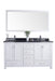 Laviva | Wilson 60" White Double Sink Bathroom Vanity with Black Wood Marble Countertop Laviva - Vanities Laviva   