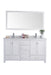 Laviva | Wilson 60" White Double Sink Bathroom Vanity with White Carrara Marble Countertop Laviva - Vanities Laviva   