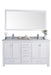 Laviva | Wilson 60" White Double Sink Bathroom Vanity with White Stripes Marble Countertop Laviva - Vanities Laviva   