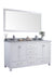 Laviva | Wilson 60" White Double Sink Bathroom Vanity with White Stripes Marble Countertop Laviva - Vanities Laviva   