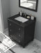 Laviva | Luna 30" Espresso Bathroom Vanity with Black Wood Marble Countertop Laviva - Vanities Laviva   