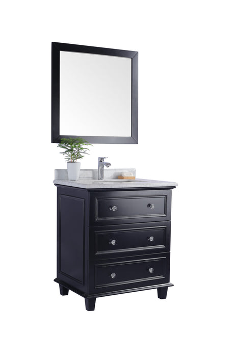 Laviva | Luna 30" Espresso Bathroom Vanity with White Carrara Marble Countertop Laviva - Vanities Laviva   