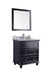 Laviva | Luna 30" Espresso Bathroom Vanity with White Stripes Marble Countertop Laviva - Vanities Laviva   