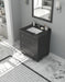 Laviva | Luna 30" Maple Grey Bathroom Vanity with Black Wood Marble Countertop Laviva - Vanities Laviva   