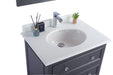 Laviva | Luna 30" Maple Grey Bathroom Vanity with Pure White Phoenix Stone Countertop Laviva - Vanities Laviva   