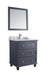 Laviva | Luna 30" Maple Grey Bathroom Vanity with White Carrara Marble Countertop Laviva - Vanities Laviva   