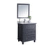 Laviva | Luna 30" Maple Grey Bathroom Vanity with White Quartz Countertop Laviva - Vanities Laviva   