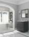 Laviva | Luna 30" Maple Grey Bathroom Vanity with White Stripes Marble Countertop Laviva - Vanities Laviva   