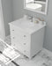 Laviva | Luna 30" White Bathroom Vanity with Pure White Phoenix Stone Countertop Laviva - Vanities Laviva   