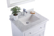 Laviva | Luna 30" White Bathroom Vanity with White Carrara Marble Countertop Laviva - Vanities Laviva   