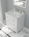 Laviva | Luna 30" White Bathroom Vanity with White Carrara Marble Countertop Laviva - Vanities Laviva   