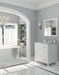 Laviva | Luna 30" White Bathroom Vanity with White Stripes Marble Countertop Laviva - Vanities Laviva   