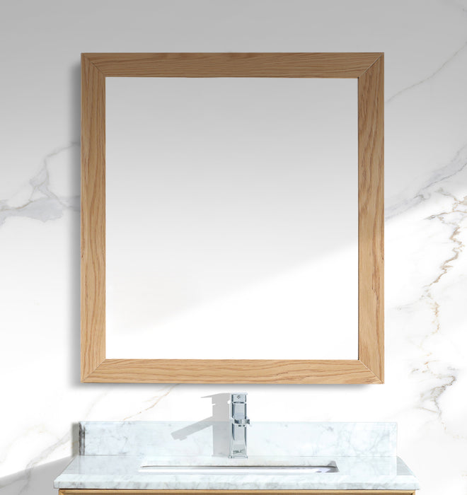 Laviva | Sterling 30" Framed Square California White Oak Mirror Laviva - Mirror Laviva   