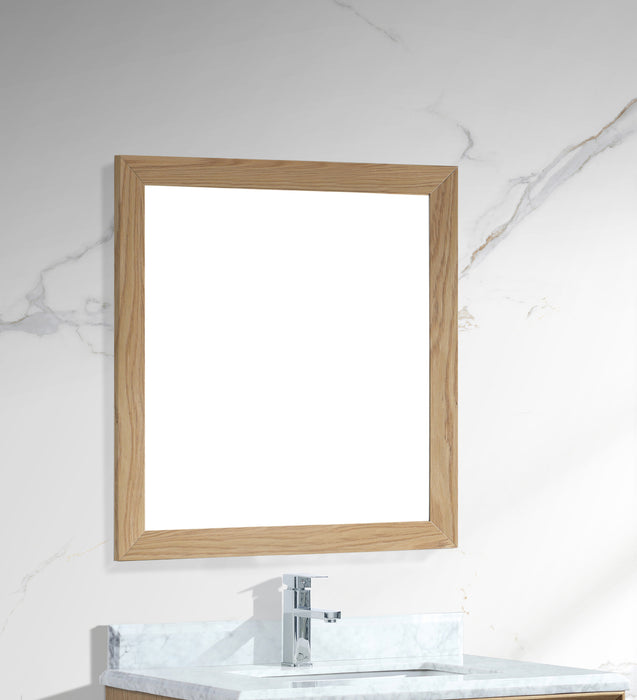 Laviva | Sterling 30" Framed Square California White Oak Mirror Laviva - Mirror Laviva   