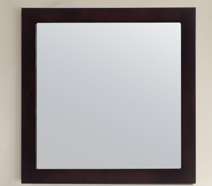 Laviva | Sterling 30" Framed Square Espresso Mirror Laviva - Mirror Laviva   