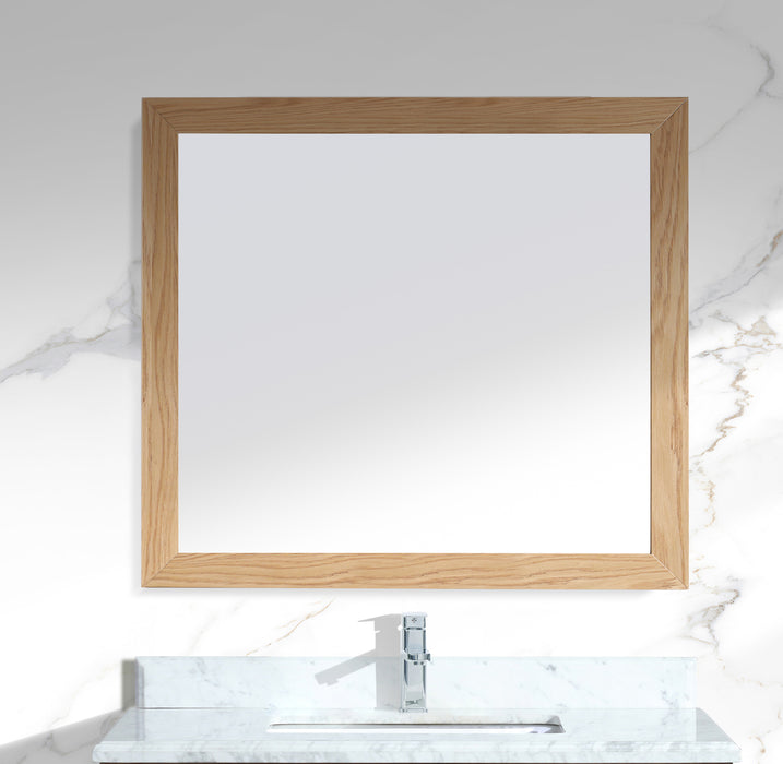 Laviva | Sterling 36" Framed Rectangular California White Oak Mirror Laviva - Mirror Laviva   