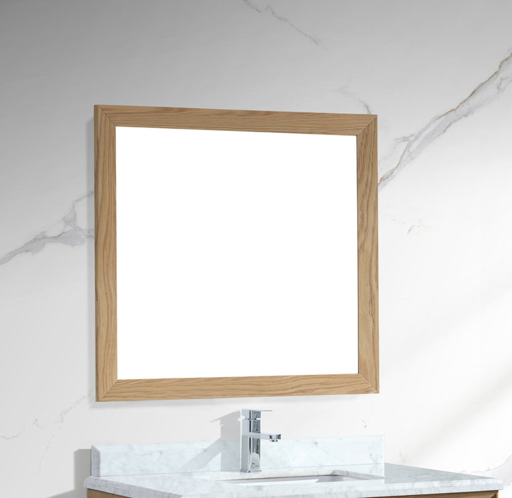 Laviva | Sterling 36" Framed Rectangular California White Oak Mirror Laviva - Mirror Laviva   