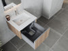 Laviva | Legno 24" Weathered Grey Bathroom Vanity with Matte White VIVA Stone Solid Surface Countertop Laviva - Vanities Laviva   