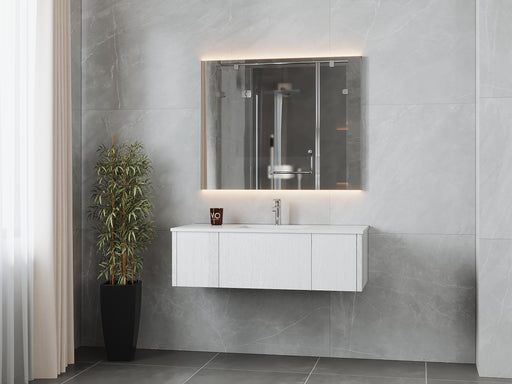 Laviva | Legno 48" Alabaster White Bathroom Vanity with Matte White VIVA Stone Solid Surface Countertop Laviva - Vanities Laviva   