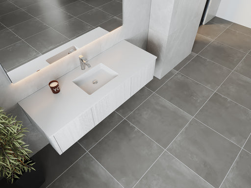 Laviva | Legno 60" Alabaster White Single Sink Bathroom Vanity with Matte White VIVA Stone Solid Surface Countertop Laviva - Vanities Laviva   