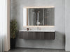 Laviva | Legno 66" Carbon Oak Bathroom Vanity with Matte White VIVA Stone Solid Surface Countertop Laviva - Vanities Laviva   