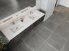 Laviva | Legno 72" Carbon Oak Double Sink Bathroom Vanity with Matte White VIVA Stone Solid Surface Countertop Laviva - Vanities Laviva   