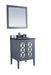 Laviva | Mediterraneo 24" Grey Bathroom Vanity with Black Wood Marble Countertop Laviva - Vanities Laviva   