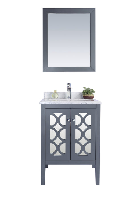 Laviva | Mediterraneo 24" Grey Bathroom Vanity with White Carrara Marble Countertop Laviva - Vanities Laviva   