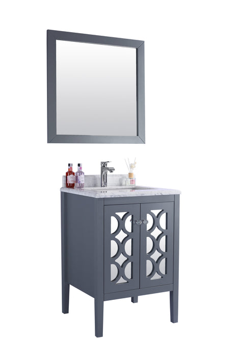 Laviva | Mediterraneo 24" Grey Bathroom Vanity with White Carrara Marble Countertop Laviva - Vanities Laviva   