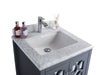 Laviva | Mediterraneo 24" Grey Bathroom Vanity with White Carrara Marble Countertop Laviva - Vanities Laviva   