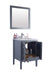 Laviva | Mediterraneo 24" Grey Bathroom Vanity with White Carrara Marble Countertop Laviva - Vanities Laviva   