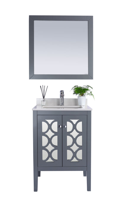 Laviva | Mediterraneo 24" Grey Bathroom Vanity with White Quartz Countertop Laviva - Vanities Laviva   