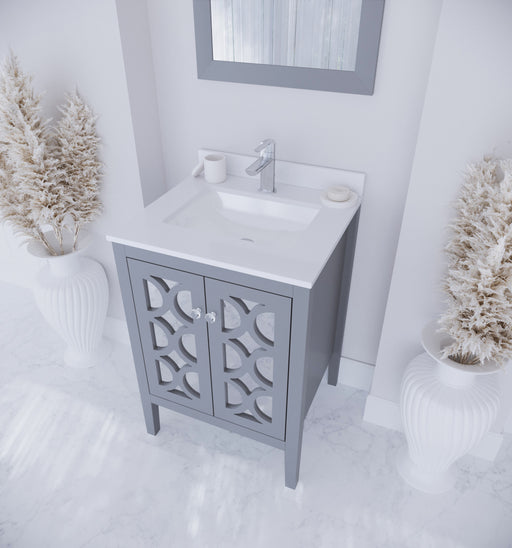 Laviva | Mediterraneo 24" Grey Bathroom Vanity with White Quartz Countertop Laviva - Vanities Laviva   