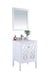 Laviva | Mediterraneo 24" White Bathroom Vanity with White Carrara Marble Countertop Laviva - Vanities Laviva   