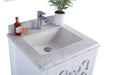 Laviva | Mediterraneo 24" White Bathroom Vanity with White Carrara Marble Countertop Laviva - Vanities Laviva   