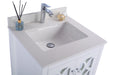 Laviva | Mediterraneo 24" White Bathroom Vanity with White Quartz Countertop Laviva - Vanities Laviva   