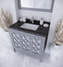 Laviva | Mediterraneo 36" Grey Bathroom Vanity with Black Wood Marble Countertop Laviva - Vanities Laviva   