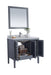 Laviva | Mediterraneo 36" Grey Bathroom Vanity with White Carrara Marble Countertop Laviva - Vanities Laviva   