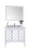 Laviva | Mediterraneo 36" White Bathroom Vanity with White Carrara Marble Countertop Laviva - Vanities Laviva   