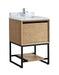 Laviva | Alto 24" California White Oak Bathroom Vanity with White Carrara Marble Countertop Laviva - Vanities Laviva   